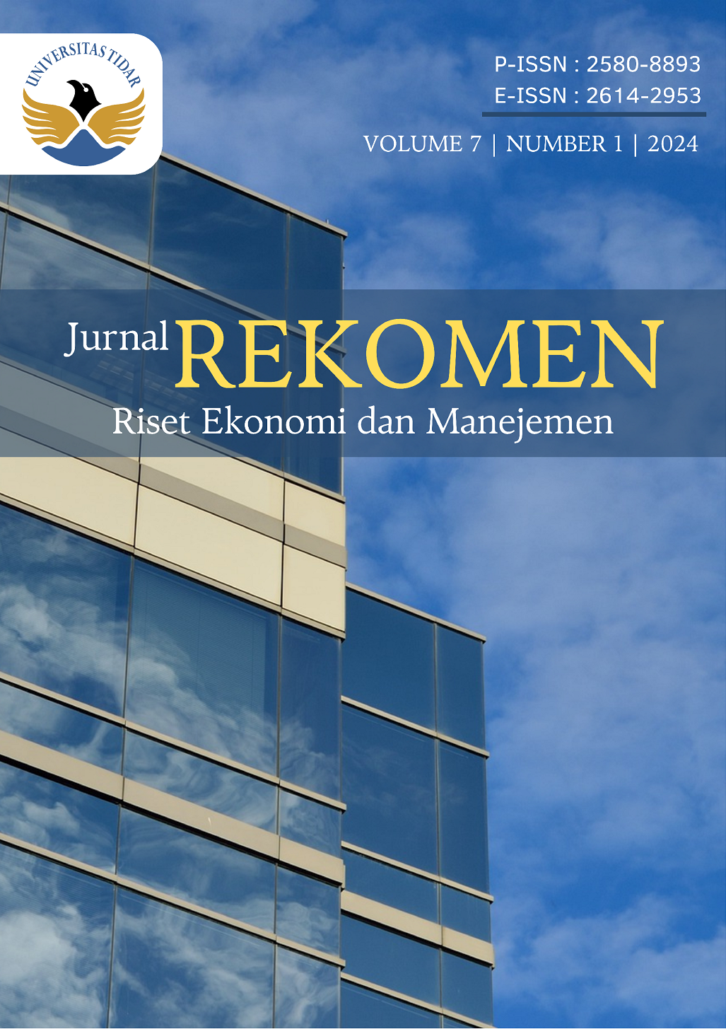 Journal title: REKOMEN: RISET EKONOMI MANAJEMEN Short Title: REKOMEN Language: English (preferred); Bahasa Indonesia ISSN: P-ISSN: E-ISSN: DOI Prefix
